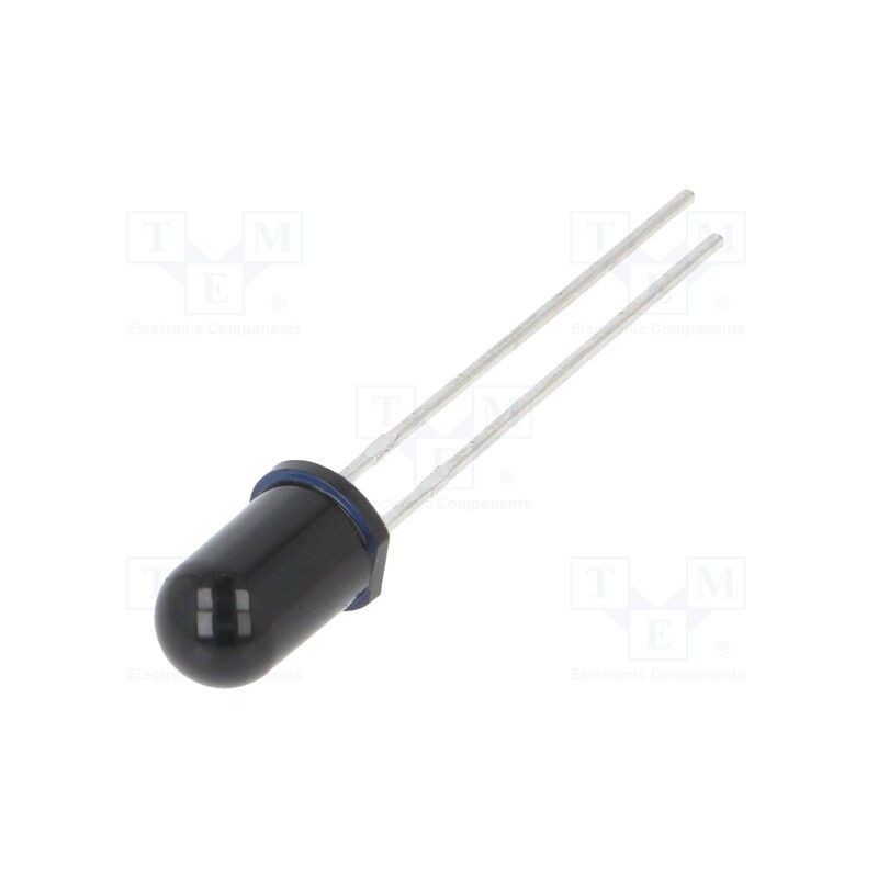 1 pcs x ONSEMI - QSD123 - Phototransistor, 5mm, λp max: 880nm, 30V, 24°