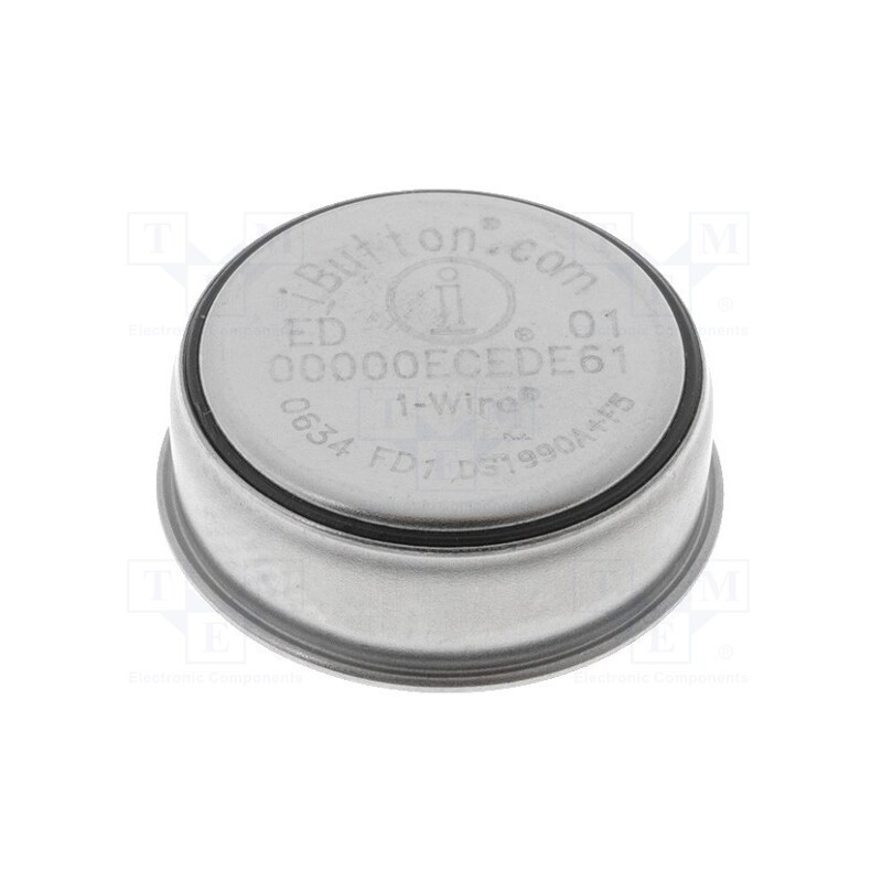 1 pcs x Analog Devices (MAXIM INTEGRATED) - DS1990A-F5+ - IC: memory, ROM, 8BROM, iButton F5, serial, 2.8÷6VDC