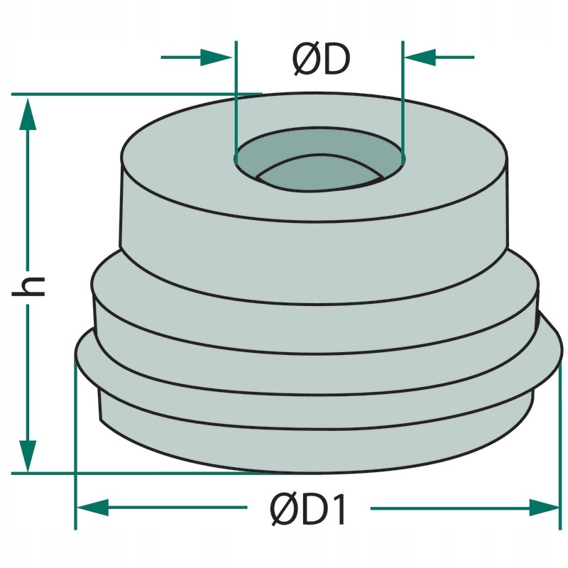 Tank cap 6mm 10mm 17mm granite