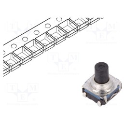 5 pcs x C&K - KSC621J LFS - Microswitch TACT, SPST-NO, Pos: 2, 0.05A/32VDC, SMT, none, 1.7N