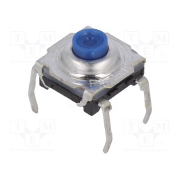 5 pcs x C&K - KSA0M411 LFTR - Microswitch TACT, SPST-NO, Pos: 2, 0.05A/32VDC, THT, none, 3N, IP60