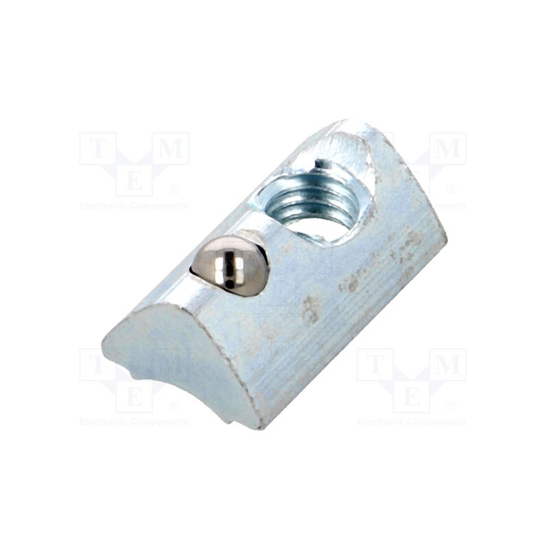 2 pcs x FATH - 96556 - Nut, for profiles, Width of the groove: 6mm, steel, zinc, T-slot