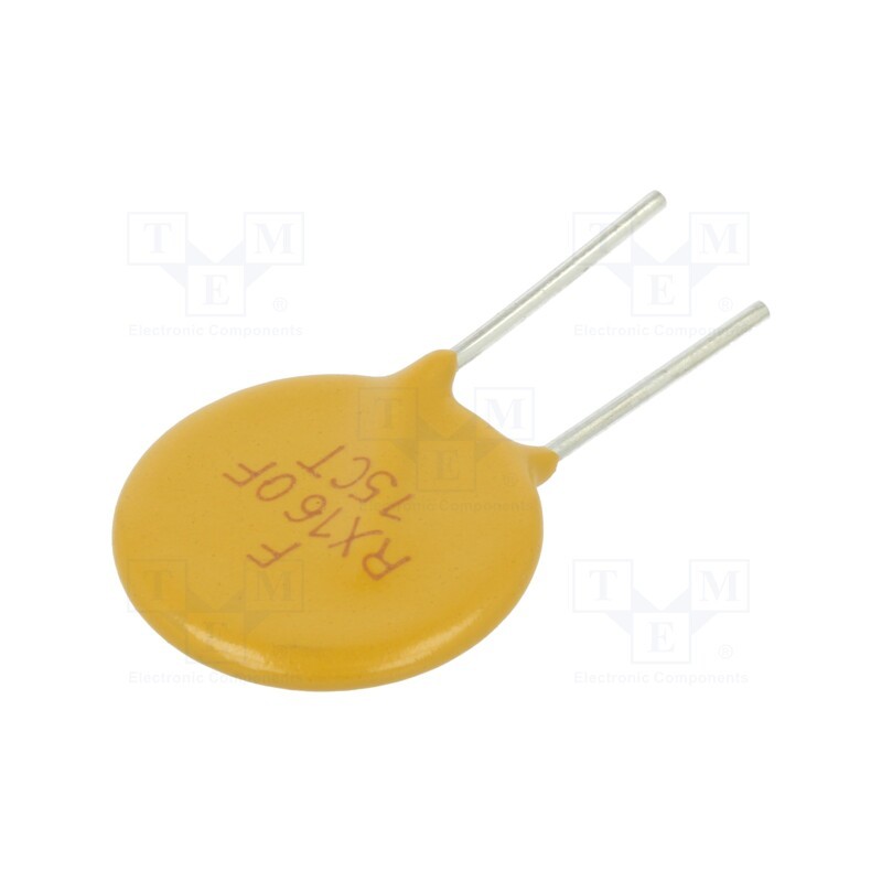 1 pcs x OPTIFUSE - RS60RB-160 - Fuse: PTC polymer, 1.6A, Imax: 40A, THT, reel,tape