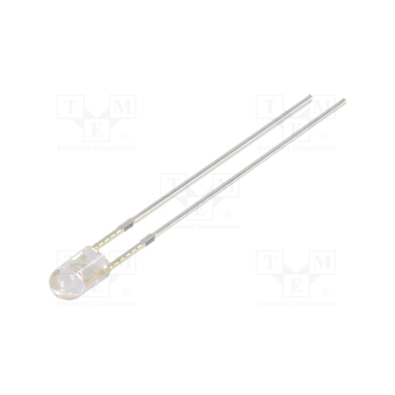 1 pcs x OPTOSUPPLY - OSR5PA3E31B-12V - LED, 3mm, red, 2180÷3000mcd, 30°, Front: convex, 12V, No.of term: 2