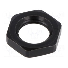 2 pcs x ELESA+GANTER - GN 909-M10X1-BT - Nut, M10, 1, steel, Plating: oxidized, 15mm, black