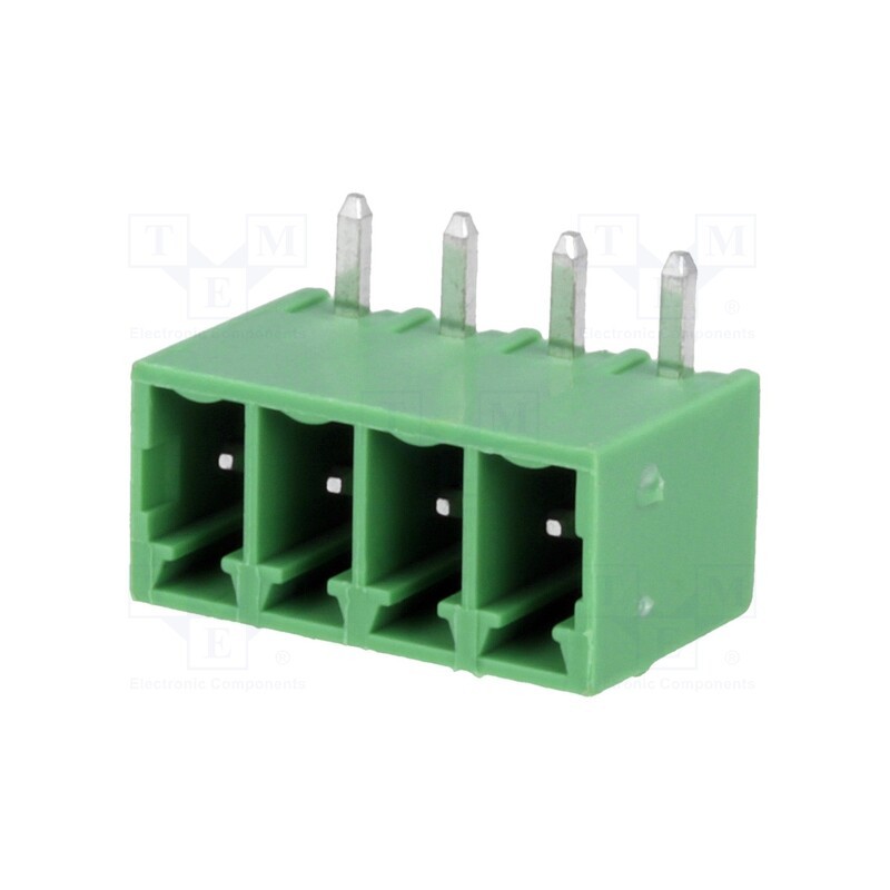 2 pcs x DEGSON ELECTRONICS - 15EDGRC-3.5-04P-14 - Pluggable terminal block, 3.5mm, ways: 4, angled 90°, socket, male