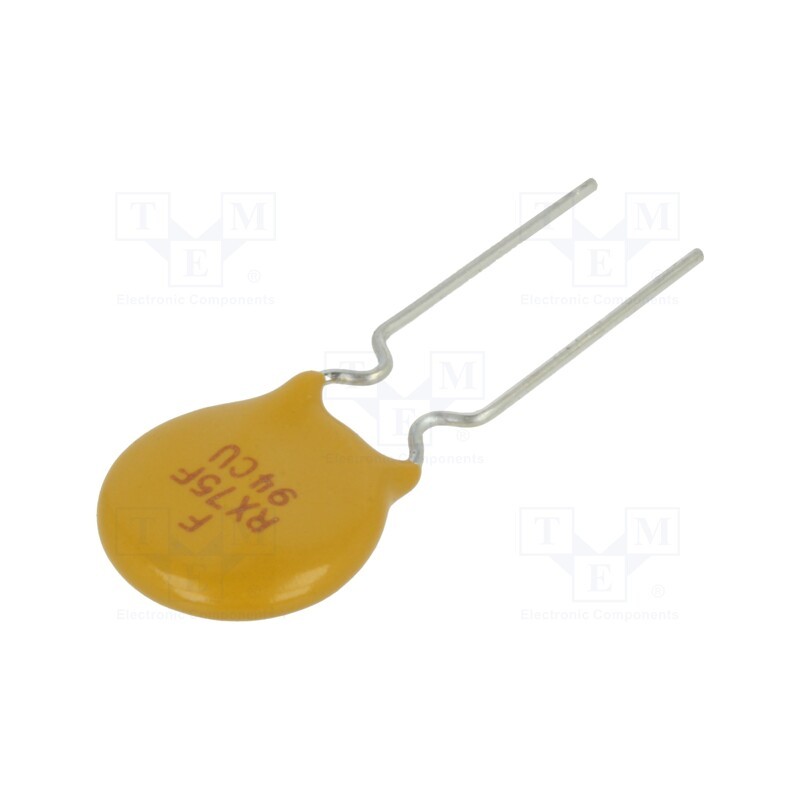 1 pcs x OPTIFUSE - RS60RB-075 - Fuse: PTC polymer, 750mA, Imax: 40A, THT, reel,tape