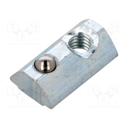 2 pcs x FATH - 96025 - Nut, for profiles, Width of the groove: 8mm, steel, zinc, T-slot