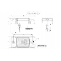LED marker lamp 12v 24v red