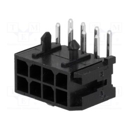 2 pcs x NINIGI - MFGK-08 - Socket, wire-board, male, 3mm, PIN: 8, THT, on PCBs,PCB snap, 5A