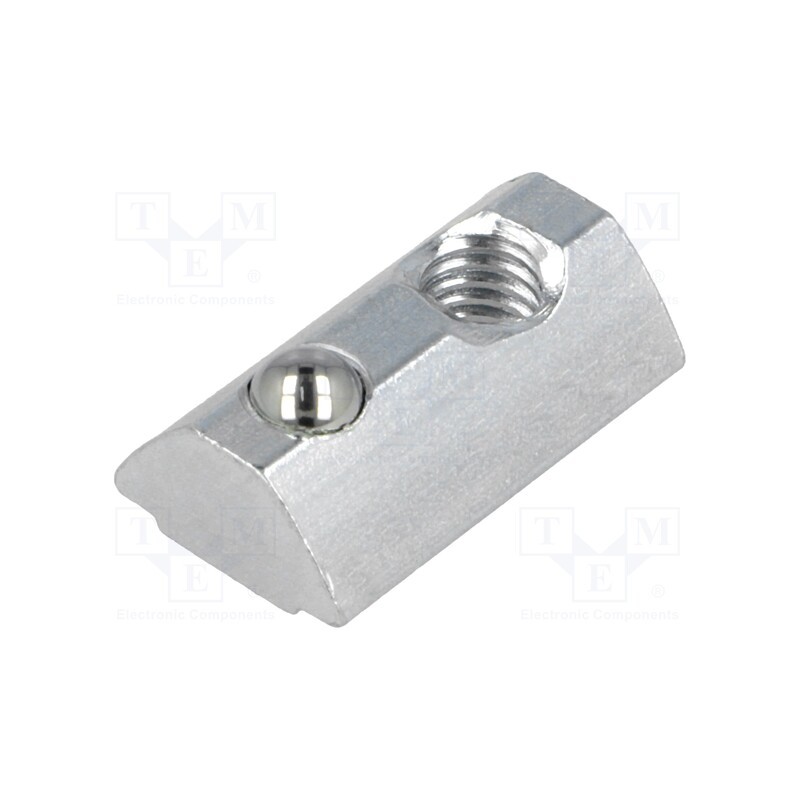2 pcs x FATH - 96026 - Nut, for profiles, Width of the groove: 8mm, steel, zinc, T-slot