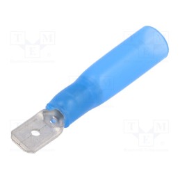 2 pcs x NINIGI - ST-030/B-T - Terminal: flat, 6.3mm, 0.8mm, male, 1.5÷2.5mm2, crimped, for cable