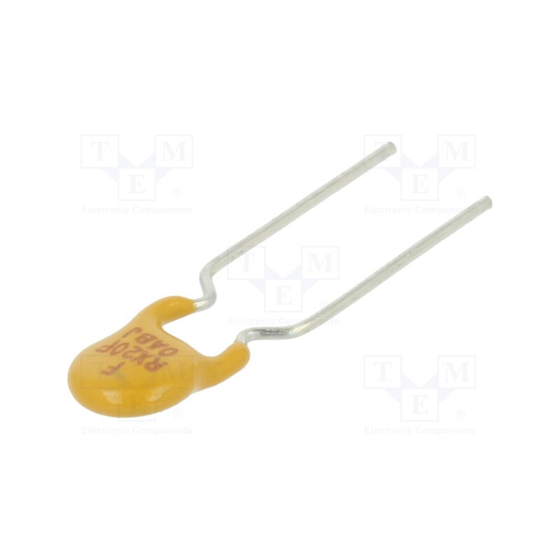 1 pcs x OPTIFUSE - RS60RB-020 - Fuse: PTC polymer, 200mA, Imax: 40A, THT, reel,tape