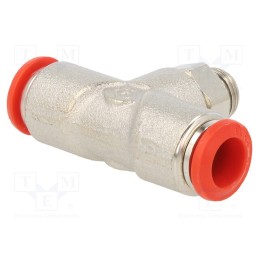 1 pcs x AIGNEP-50216 8-1/8 - Push-in fitting, T-tap splitter, -0.99÷20bar, Thread: 1/8'