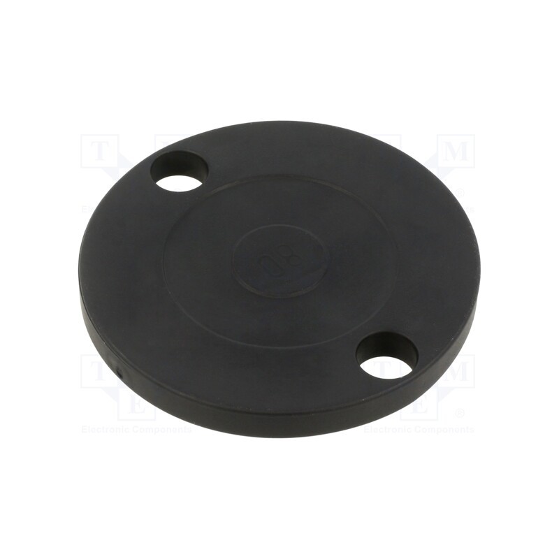 2 pcs x FATH - 098DG080B - No-slip disk, elastomer thermoplastic TPE, H: 7mm, Ø: 68mm