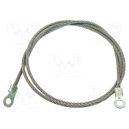 1 pcs x MUELLER ELECTRIC - AI-000505-36 - Ground/earth cable, ring terminal,both sides, Len: 0.91m