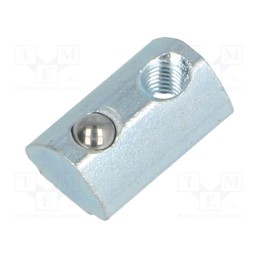 2 pcs x FATH - 96213 - Nut, for profiles, Width of the groove: 5mm, steel, zinc, T-slot