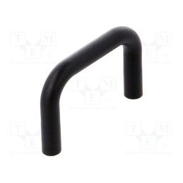 2 pcs x FIX&FASTEN - FIX-HANU-40 - Handle, polyamide, black, H: 30mm, L: 46.3mm, W: 6.3mm, Thread: M3
