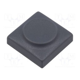 2 pcs x Marquardt - 825.000.021 - Button, rectangular, grey, polyamide, 18.3x18.3mm