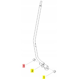 Yanmar travel lever sleeve 20x15