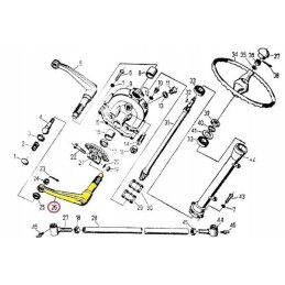Left steering arm c 330 5001605