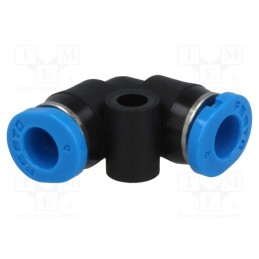 1 pcs x FESTO-153344 - Push-in fitting, angled 90°, -0.95÷6bar, polymer, QSM, -10÷80°C