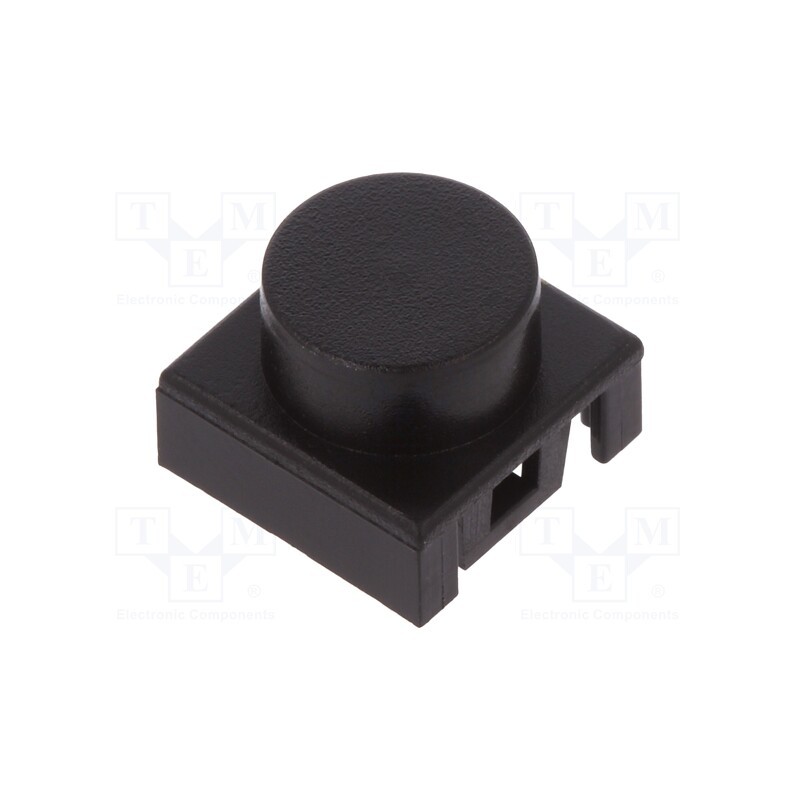 5 pcs x C&K - BTN K02 90 - Button, black, Ø8mm, KSA,KSL