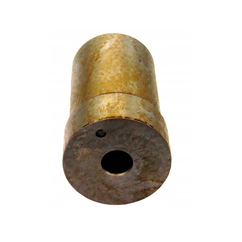 The joint pin of the frame of a Volvo dump truck