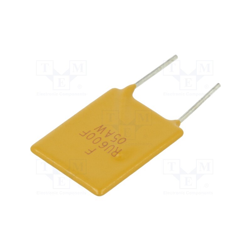 1 pcs x OPTIFUSE - RS30-600 - Fuse: PTC polymer, 6A, Imax: 100A, THT