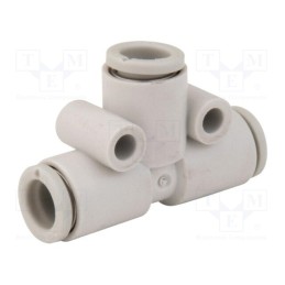 1 pcs x SMC-KQ2T08-10A - Tee fitting, reductive,plug-in, -1÷10bar, polypropylene, Øin: 8mm