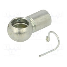 1 pcs x PNEUMAT-92221 - Mounting element for gas spring, Mat: zinc plated steel, 10mm