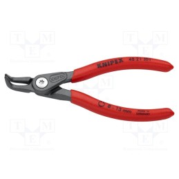 1 pcs x KNIPEX - 48 21 J01 - Pliers, for circlip, internal, 8÷13mm, Pliers len: 130mm, angular