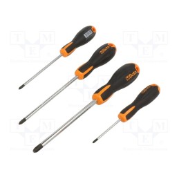 1 set x BETA - 1202E/S4 - Kit: screwdrivers, Phillips, Size: PH0,PH1,PH2,PH3, 4pcs.