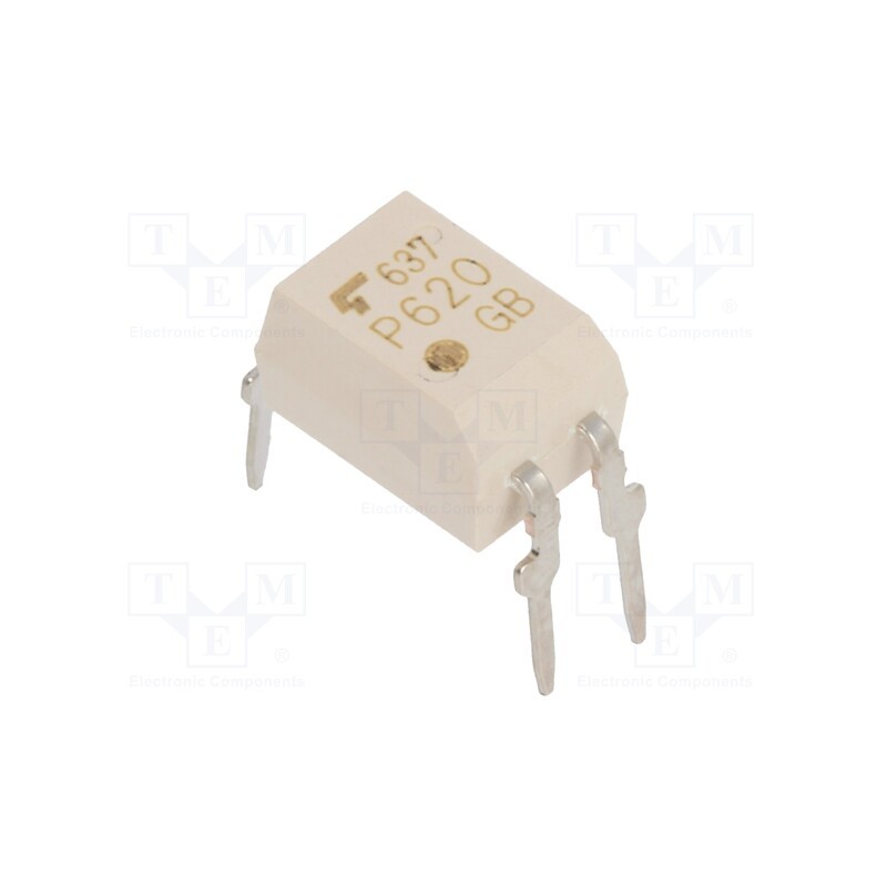 1 pcs x TOSHIBA - TLP620(GB.F) - Optocoupler, THT, Ch: 1, OUT: transistor, Uinsul: 5kV, Uce: 55V, DIP4