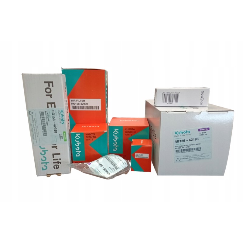 Set of Kubota KX 016 4 500h filters