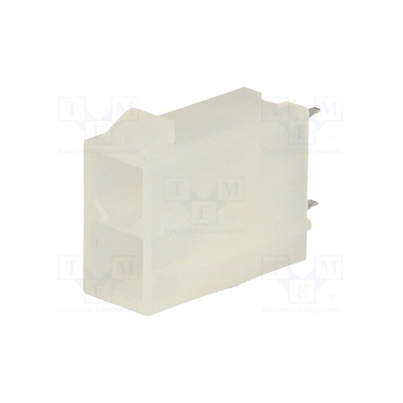 2 pcs x NINIGI - N42GP-02 - Socket, wire-board, male, N42G, 4.2mm, PIN: 2, THT, 600V, 9A, tinned