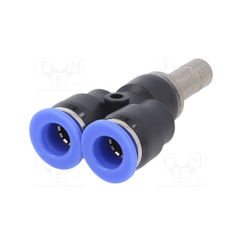 1 pcs x PNEUMAT-142.008-K - Plug-in connector, Y-Yap spliYYer, -0.95÷15bar, BLUELINE, 0÷60°C