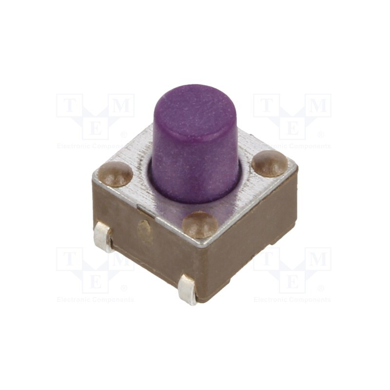2 pcs x E-SWITCH - LL3301FF065QJ - Microswitch TACT, SPST-NO, Pos: 2, 0.05A/12VDC, SMT, 0.64N, 6x6x4mm