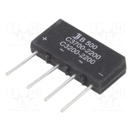 1 pcs x DIOTEC SEMICONDUCTOR - B500C3700A - Bridge rectifier: single-phase, Urmax: 1kV, If: 3.7A, Ifsm: 150A