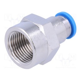 1 pcs x FESTO-153027 - Push-in fitting, straight, -0.95÷6bar, Gasket: NBR rubber, QS, 8mm