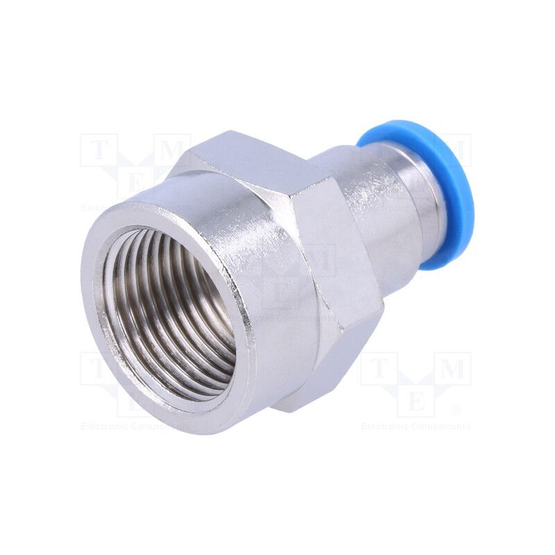 1 pcs x FESTO-153027 - Push-in fitting, straight, -0.95÷6bar, Gasket: NBR rubber, QS, 8mm