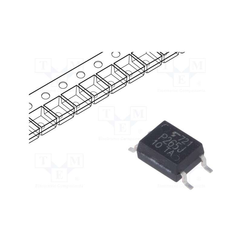1 pcs x TOSHIBA - TLP265J(E(T - Optotriac, 3.75kV, without zero voltage crossing driver, SO6