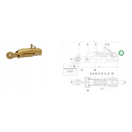 M10 x 36 stabilizer grease nipple for John Deere