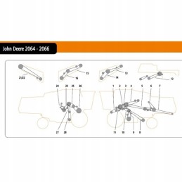 John Deere belt z62211 combine 2064 2066