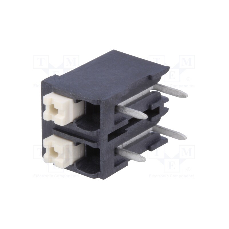 2 pcs x DEGSON ELECTRONICS - DG212R-THR-5.0-02P-13-100AH - PCB terminal block, angled 90°, 5mm, ways: 2, on PCBs, 0.2÷1.5mm2