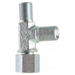 Hydraulic adapter tee g 3 8 inch 400 bar