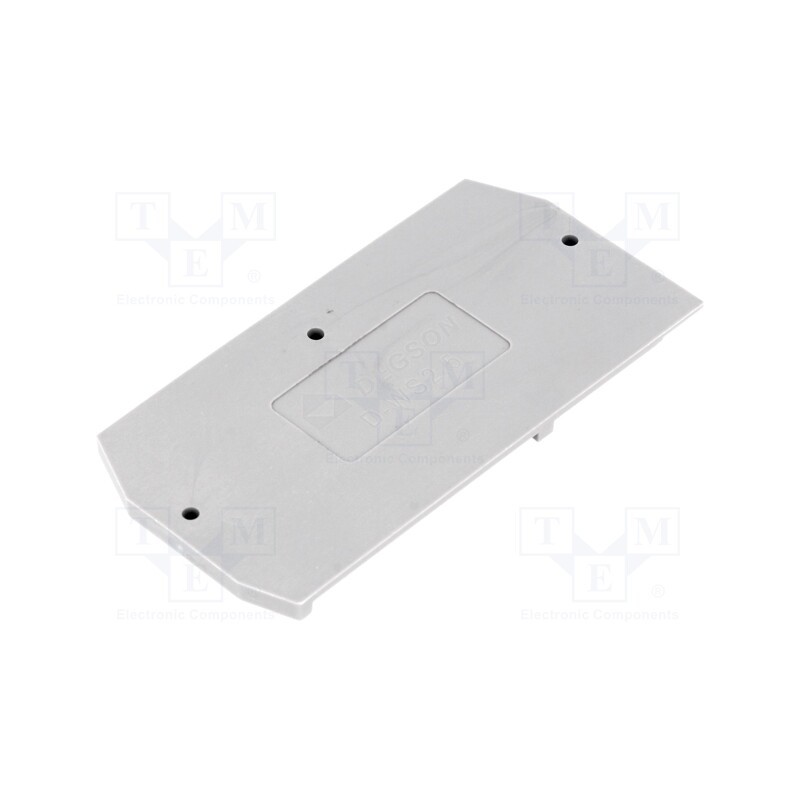 2 pcs x DEGSON ELECTRONICS - D-WS2.5-01P-11-00A(H) - End plate, grey, WS-2.5