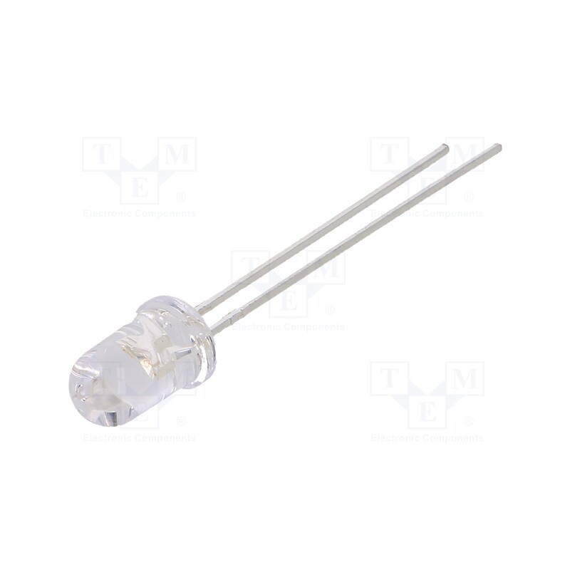 1 pcs x LUCKYLIGHT - LL-504BC2E-B4-2GD - LED, 5mm, blue, 3800÷5500mcd, 15°, Front: convex, 2.8÷4V