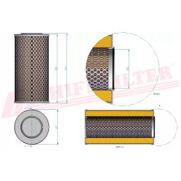 Hydraulic oil filter hifi filter sh 60316