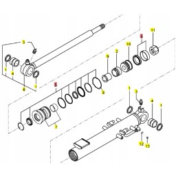 Yanmar sv26 vio25 cylinder seal set 4